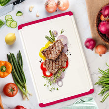 Load image into Gallery viewer, Large Cutting Boards for Kitchen - 18 x 12 Inch Plastic Dishwasher Safe Cutting Board with Deep Juice Groove - Non-Slip, Durable Carving Board for Vegetables, Fruits and Meats