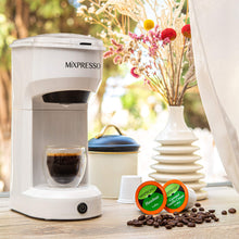 Load image into Gallery viewer, Mixpresso 2 in 1 Coffee Brewer, Single Serve &amp; Personal Coffee Maker, Compact Size Mini, Quick Brew Technology, 14oz Red