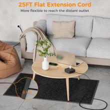 Load image into Gallery viewer, Surge Protector Flat Extension Cord Flat Plug Power Strip, 8 AC Outlets, 3 USB Charger(1 USB C Port) 3-Sided Outlet Extender, 5 Ft, 900 Joules Protection, Office Supplies, Dorm Room Essentials, Grey