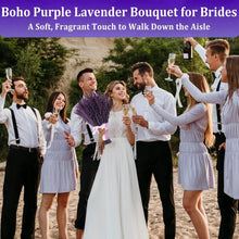 Load image into Gallery viewer, 2 Bundles of 350 Stems Dried Purple Lavender Flowers, 16-17 Inch Prese