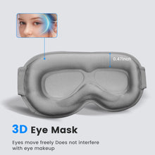 Load image into Gallery viewer, FACEMOON Weighted 3D Sleep Mask - 100% Blackout Eye Mask for Sleeping,