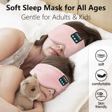 Load image into Gallery viewer, Joythink Sleep Headphones Bluetooth Sleep Mask Silk Kids Children Head