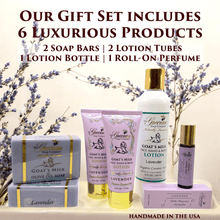 Load image into Gallery viewer, The Grecian Soap Company Creamy Goat's Milk Bath and Body Gift Set, La