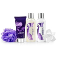 Load image into Gallery viewer, Lavender Bath and Body Gift Set for Women – 5pc Relaxing Aromatherap