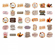 Load image into Gallery viewer, 35pcs Colorful Turkey Stickers Autumn Gratitude Stickers Harvest Thank