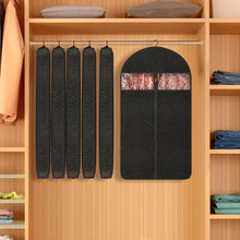 Load image into Gallery viewer, 4 Pack 61&#39;&#39; Garment Bags for Hanging Clothes Storage, Travel, Clear Dress Bags for Gowns Long, Suit Bags for Closet Storage, Grey
