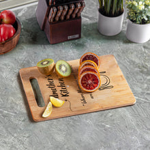 Load image into Gallery viewer, Housewarming Gifts for New Home - Bamboo Cutting Board with Engraved Message - New Home Essentials for Homeowners, Couples, Friends, or Family - Decorative Kitchen Gift Board, 12&quot; x 8&quot;