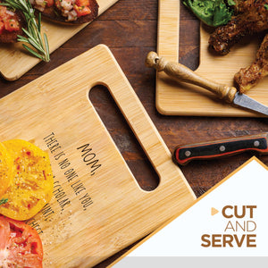 Housewarming Gifts for New Home - Bamboo Cutting Board with Engraved Message - New Home Essentials for Homeowners, Couples, Friends, or Family - Decorative Kitchen Gift Board, 12" x 8"