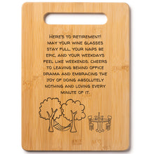 Load image into Gallery viewer, Housewarming Gifts for New Home - Bamboo Cutting Board with Engraved Message - New Home Essentials for Homeowners, Couples, Friends, or Family - Decorative Kitchen Gift Board, 12&quot; x 8&quot;