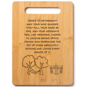 Housewarming Gifts for New Home - Bamboo Cutting Board with Engraved Message - New Home Essentials for Homeowners, Couples, Friends, or Family - Decorative Kitchen Gift Board, 12" x 8"