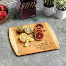 Load image into Gallery viewer, Texas State Gift Cutting Board, 11&quot; x 8.5&quot; - Decoration &amp; Small Charcuterie Serving Board for Snacks - Perfect Home &amp; Kitchen Gift Featuring Texas State Map - Bamboo Wood Serving Board