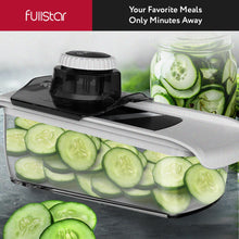 Load image into Gallery viewer, Mandoline Slicer for Kitchen, Fruit Cutter, Cheese Grater, Cucumber Slicer, Food Cutter &amp; Kitchen Gadgets (3 in 1, White)