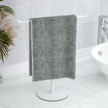 Load image into Gallery viewer, Towel Rack T-Shape Hand Holder for Bathroom,Headband and Lightweight Bathroom Racks,Kitchen Black Holder,Stainless Steel Waterproof Counter Organizer