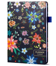 Load image into Gallery viewer, Comkiso Undated Weekly and Monthly Planner with Adhesive Tabs, A5 Dateless Academic Planner for Women &amp; Men Daily Planning, Hardcover Leather All In One Planner for Home School Work Organizer (Boho)
