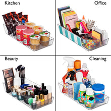 Load image into Gallery viewer, ClearSpace Adjustable Can Organizer for Refrigerator - Expandable Soda Can Dispenser Design Fits Most Cabinets, Pantries, &amp; Refrigerators - Organize Beverages, Soup, &amp; Canned Goods Easily, 4 Pack