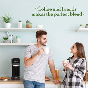 Mixpresso 2 in 1 Coffee Brewer, Single Serve & Personal Coffee Maker, Compact Size Mini, Quick Brew Technology, 14oz Red