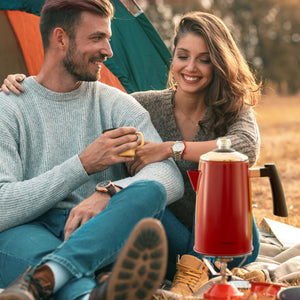 Mixpresso Stainless Steel Stovetop Coffee Percolator, 52 oz Classic Percolator Coffee Pot, Excellent As Camping Pot, 12 Cup Stainless Steel Camping Coffee Makers, Cool-Touch Handle.