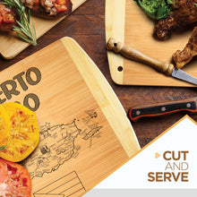 Load image into Gallery viewer, Texas State Gift Cutting Board, 11&quot; x 8.5&quot; - Decoration &amp; Small Charcuterie Serving Board for Snacks - Perfect Home &amp; Kitchen Gift Featuring Texas State Map - Bamboo Wood Serving Board