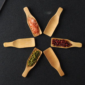 Mini Wooden Spoons Feed Spoons Scoop Sugar Salt Tea Leaf Milk Powder Scale Teaspoons Measuring Scoop Seasoning Spoons (S-12)