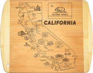 Texas State Gift Cutting Board, 11" x 8.5" - Decoration & Small Charcuterie Serving Board for Snacks - Perfect Home & Kitchen Gift Featuring Texas State Map - Bamboo Wood Serving Board