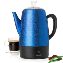 Load image into Gallery viewer, Mixpresso Small Percolator Coffee Pot Electric 4 Cup, Stainless Steel Coffee Maker, Coffee Percolator Electric With Keep Warm Function, 4 Cups Stainless Steel Perculator With Basket