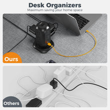 Load image into Gallery viewer, Tower Power Strip Flat Plug with 11 Outlets 3 USB (1 USB C), TESSAN Surge Protector Tower 1625W/13A,1050J Protection, 6 Feet Extension Cord with Multiple Outlets, Office Desk Supplies, Dorm Essentials