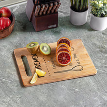 Load image into Gallery viewer, Housewarming Gifts for New Home - Bamboo Cutting Board with Engraved Message - New Home Essentials for Homeowners, Couples, Friends, or Family - Decorative Kitchen Gift Board, 12&quot; x 8&quot;