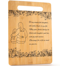 Load image into Gallery viewer, Housewarming Gifts for New Home - Bamboo Cutting Board with Engraved Message - New Home Essentials for Homeowners, Couples, Friends, or Family - Decorative Kitchen Gift Board, 12&quot; x 8&quot;