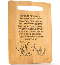 Load image into Gallery viewer, Housewarming Gifts for New Home - Bamboo Cutting Board with Engraved Message - New Home Essentials for Homeowners, Couples, Friends, or Family - Decorative Kitchen Gift Board, 12&quot; x 8&quot;