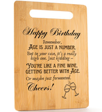 Load image into Gallery viewer, Housewarming Gifts for New Home - Bamboo Cutting Board with Engraved Message - New Home Essentials for Homeowners, Couples, Friends, or Family - Decorative Kitchen Gift Board, 12&quot; x 8&quot;