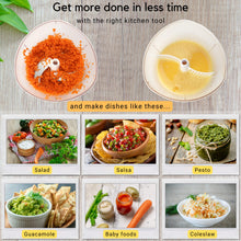 Load image into Gallery viewer, Brieftons Express Manual Food Chopper: 6.8-Cup, Hand Chopper Vegetable Cutter to Chop Veggies, Fruits, Herbs, Garlic Onion Chopper for Salsa, Salad, Pesto, Hummus, Guacamole, Coleslaw, Indian Cooking