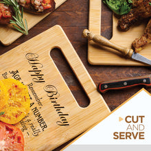 Load image into Gallery viewer, Housewarming Gifts for New Home - Bamboo Cutting Board with Engraved Message - New Home Essentials for Homeowners, Couples, Friends, or Family - Decorative Kitchen Gift Board, 12&quot; x 8&quot;