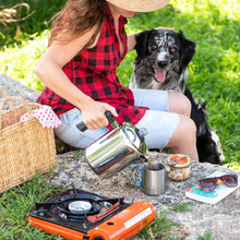 Load image into Gallery viewer, Mixpresso Stainless Steel Stovetop Coffee Percolator, 52 oz Classic Percolator Coffee Pot, Excellent As Camping Pot, 12 Cup Stainless Steel Camping Coffee Makers, Cool-Touch Handle.