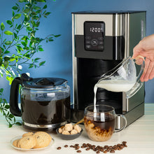 Load image into Gallery viewer, Mixpresso 8-Cup Drip Coffee Maker Programmable, Coffee Pot Machine Including Reusable &amp; Removable Coffee Filter, Black Electric Coffee Maker