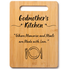 Load image into Gallery viewer, Housewarming Gifts for New Home - Bamboo Cutting Board with Engraved Message - New Home Essentials for Homeowners, Couples, Friends, or Family - Decorative Kitchen Gift Board, 12&quot; x 8&quot;
