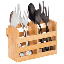 Load image into Gallery viewer, Dish Drying Rack - Collapsible 2-Tier Bamboo Dish Rack for Kitchen Counter, Wooden Dish Drainer with Foldable Space-Saving Design - Drying Rack for Dishes, Plates, and Cups