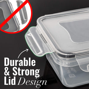 50-Piece Plastic Food Storage Containers with Lids (24 Containers & 24 Lids) - Leakproof, BPA-Free, Meal Prep Containers, Reusable Lunch Storage Set for Kitchen Organization (Pack of 50)