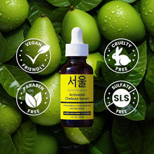 Load image into Gallery viewer, SeoulCeuticals Chebula Active Serum for Face - Korean Skin Care Anti Aging Natural K Beauty Skincare With Hyaluronic Acid + Spotted Orchid for Healthy, Youthful Glowing Skin 1oz