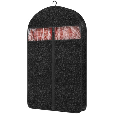 1 Pack 42’’ Garment Bags for Hanging Clothes Storage, Travel, Clear Dress Bags for Gowns Long, Suit Bags for Closet Storage, Black