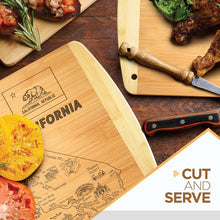 Load image into Gallery viewer, Texas State Gift Cutting Board, 11&quot; x 8.5&quot; - Decoration &amp; Small Charcuterie Serving Board for Snacks - Perfect Home &amp; Kitchen Gift Featuring Texas State Map - Bamboo Wood Serving Board