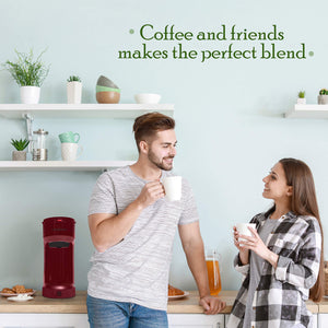 Mixpresso 2 in 1 Coffee Brewer, Single Serve & Personal Coffee Maker, Compact Size Mini, Quick Brew Technology, 14oz Red