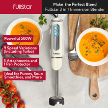 Load image into Gallery viewer, Immersion Blender Set, 9-Speed 500W Handheld Electric Hand Mixer, Smoothie Blender (3-in-1, Black)
