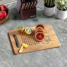 Load image into Gallery viewer, Housewarming Gifts for New Home - Bamboo Cutting Board with Engraved Message - New Home Essentials for Homeowners, Couples, Friends, or Family - Decorative Kitchen Gift Board, 12&quot; x 8&quot;