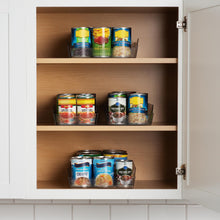 Load image into Gallery viewer, ClearSpace Adjustable Can Organizer for Refrigerator - Expandable Soda Can Dispenser Design Fits Most Cabinets, Pantries, &amp; Refrigerators - Organize Beverages, Soup, &amp; Canned Goods Easily, 4 Pack