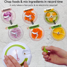 Load image into Gallery viewer, Brieftons QuickPull Manual Food Chopper: Large 4-Cup Powerful Hand Pull Chopper/Mincer/Mixer Blender to Chop Onion, Garlic, Vegetables, Fruits, Herbs for Salsa, Salad, Pesto, Puree, Indian Cooking