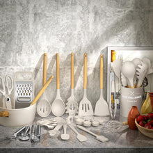 Load image into Gallery viewer, Umite Chef Mixing Bowls with Airtight Lids Set with Grater Attachments Silicone Kitchen Utensil Set