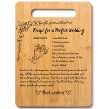 Load image into Gallery viewer, Housewarming Gifts for New Home - Bamboo Cutting Board with Engraved Message - New Home Essentials for Homeowners, Couples, Friends, or Family - Decorative Kitchen Gift Board, 12&quot; x 8&quot;