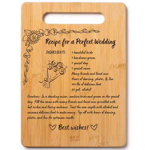 Housewarming Gifts for New Home - Bamboo Cutting Board with Engraved Message - New Home Essentials for Homeowners, Couples, Friends, or Family - Decorative Kitchen Gift Board, 12" x 8"