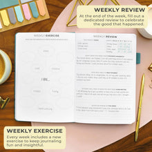Load image into Gallery viewer, Clever Fox Gratitude Journal – Happiness, Positivity &amp; Affirmation Daily Journal – Inspirational Daily Notebook – 3 Months, A5 (Aquamarine)