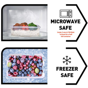 50-Piece Plastic Food Storage Containers with Lids (24 Containers & 24 Lids) - Leakproof, BPA-Free, Meal Prep Containers, Reusable Lunch Storage Set for Kitchen Organization (Pack of 50)